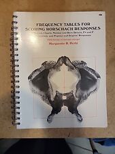 Tablas de frecuencia para anotar respuestas de Rorschach tapa dura Hertz 5a edición segunda mano  Embacar hacia Argentina