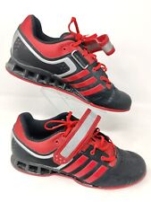 Zapatos de levantamiento de pesas Adidas Adipower para hombre talla 9,5 negros y rojos M21885 Crossfit segunda mano  Embacar hacia Mexico