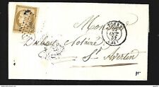 1852 obl. lettre d'occasion  Nancy-