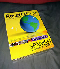 Rosetta Stone SPANISH Latin America Levels 1 2 3 in Box for sale  The Colony