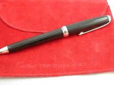 Cartier Stylo Kugelschreiber Kunstharz schwarz, gebraucht gebraucht kaufen  Maintal