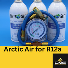 Usado, Envirosafe Arctic air para R12, suporte AC automático, 3 latas e medidor de carregamento de latão comprar usado  Enviando para Brazil