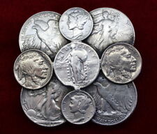  Coin Money Belt Buckle US Coins, Mostly 90% Silver, with Buffalo Nickels for sale  Shipping to South Africa