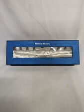 Crystal Menorah-Menora w/Chrome Candle Holder in Silk Lined Box 10 5/8” Long, used for sale  Shipping to South Africa