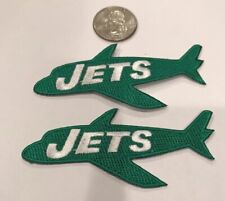 (2)-New York Jets vintage embroidered iron on logo patches Approx 3 1/2”x 1 1/2” till salu  Toimitus osoitteeseen Sweden