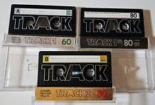 TRACK2 80 + TRACK1 60 + TRACK1 80 LOT X 3 Preowned Cassettes 1980's SWEDEN RARE for sale  Shipping to South Africa