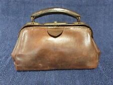 brown leather doctors bag for sale  WIGSTON