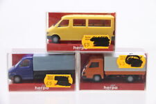 H0 1:87 Herpa Mercedes MB 100 D flatbed tarpaulin sprinter bus car bundle + original packaging/M75 for sale  Shipping to South Africa