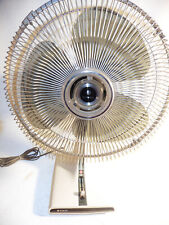 Vintage SANYO 12" Fan EF-6XV Oscillating Clear Blade Desk Table 3 Speed Cleaned for sale  Burbank