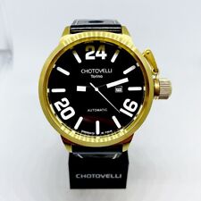 Usado, Relógio masculino automático Chotovelli Classic 52mm coroa uboat azul marinho - 7900.5 comprar usado  Enviando para Brazil
