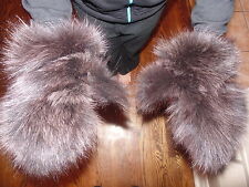 Nuevos guantes de piel de zorro marrón real guantes suaves y peludos segunda mano  Embacar hacia Argentina
