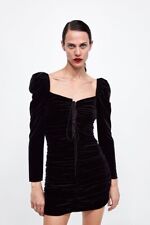 Zara black velvet for sale  LONDON