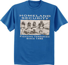 Men's T-shirt Native American Indian Original Segurança Interna T-shirt Tee, usado comprar usado  Enviando para Brazil