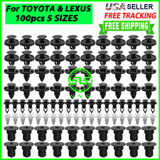 100x TOYOTA & LEXUS Trim Panel Clips Bumper Fender Push Pin Rivet 7 8 9mm Engine, used for sale  Whittier