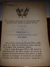 Regio decreto 1883 usato  Italia
