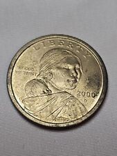 Moneda de un dólar D Sacagawea 2000 Libertad de EE. UU. - color dorado, usado segunda mano  Embacar hacia Mexico