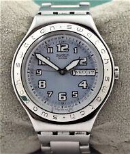 Hermoso reloj para hombre Swatch ironía día/fecha todo funcionamiento correa de acero segunda mano  Embacar hacia Argentina