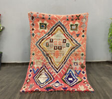 Tapete elegante exclusivo geométrico tradicional marroquino feito à mão 3x5 pés área de lã comprar usado  Enviando para Brazil