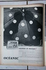Publicité transistor oceanic d'occasion  Cloyes-sur-le-Loir