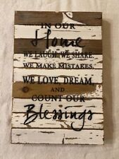 rustic wooden home sign for sale  Fairfax