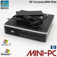 MINI HP COMPAQ 8000 ELITE USFF COMPUTER PC WINDOWS XP 7 CORE 2 DUO E8400 DVDRW comprar usado  Enviando para Brazil