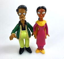 Lote de figuras de Apu y Manjula Los Simpson WOS World Of Springfield Playmates, usado segunda mano  Embacar hacia Argentina