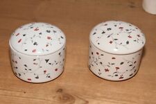 Weiße keramikdosen blütenran gebraucht kaufen  Ohligs