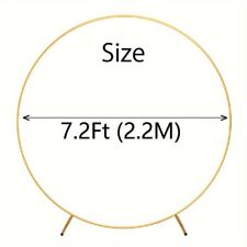 1 pieza, 4,9 pies/5,9 pies/6,5 pies/7,2 pies de fondo redondo con soporte círculo globo marco de arco segunda mano  Embacar hacia Mexico