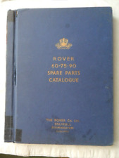 rover 75 parts catalogue for sale  NOTTINGHAM