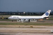 Diapositiva para avión - Pan Am B.747 N734PA @ LHR 1981 (B008) segunda mano  Embacar hacia Mexico