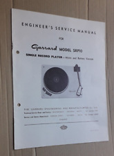 Garrard engineer service for sale  Shipping to Ireland