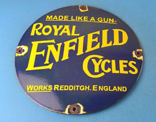 Placa de serviço vintage Enfield Cycles - Placa de bicicleta Inglaterra - Placa de bomba placa de gás comprar usado  Enviando para Brazil