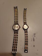 Relógios Geneva quartzo dele e dela aço inoxidável traseira comprar usado  Enviando para Brazil