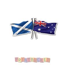 Scotland & Aussie Flag sticker 180mm quality  water & fade proof vinyl scottish for sale  Shipping to South Africa