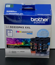 Brother LC30333PKS XXL INKvestment pacote com 3 cartuchos de tinta tanque/selados. Expira em 26/01, usado comprar usado  Enviando para Brazil