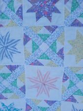 Colcha de verão Vin padrão estrela máquina patchwork peso leve Lg 94"x72" comprar usado  Enviando para Brazil