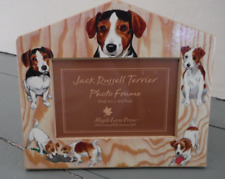 Moldura para fotos Maple Lane Press Jack Russell Terrier cachorro 3x5" ou 4x6" aparência de madeira em excelente estado usado comprar usado  Enviando para Brazil