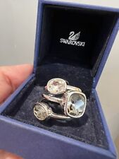 Lindo anel empilhável Swarovski cinza cristal claro conjunto de três tamanho 55 7 comprar usado  Enviando para Brazil