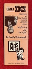 1962c *KIP'S RESTAURANT* (LATER KIP'S BIG BOY) MATCHBOOK+TOM MURPHY-KBOX RADIO!, used for sale  Shipping to South Africa