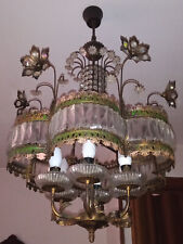 Lampadario ottone vintage usato  Torino