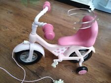 Baby Born Tire a lo largo de la bicicleta para Bebé Muñeca Triciclo Bicicleta Rosa Y Blanco segunda mano  Embacar hacia Spain