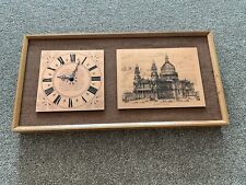Copper etched clock for sale  LITTLEHAMPTON