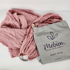 Mebien Baby Wrap Carrier Ring Sling 100% Turkish Cotton Newborn Infant Pink, used for sale  Shipping to South Africa