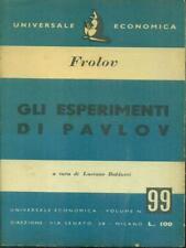 Gli esperimenti pavlov usato  Italia