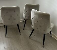 Velvet dining chairs for sale  SNODLAND