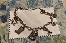 James Avery Sterling Silver Medium Twist Charm Bracelet with rare charms for sale  College Station