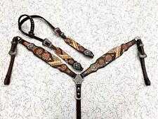Leather western headstall for sale  Shipping to Ireland