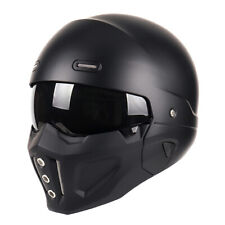 Capacete combinado para motocicleta bicicleta liberação rápida capacete rosto inteiro clássico comprar usado  Enviando para Brazil