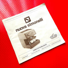 nuova simonelli oscar professional coffe machine user handbook manual catalog for sale  Shipping to United States