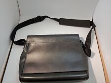 Bolsa satchel Mont Blanc couro preto estilo pasta carteiro comprar usado  Enviando para Brazil